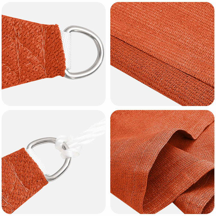Solsejl Orange 2,5 x 6 m HDPE