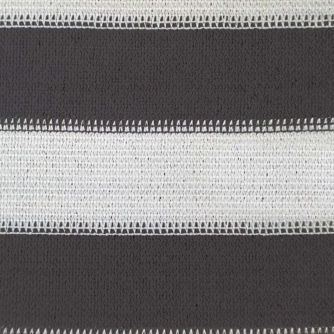 Solsejl 3 / 4 x 2 m HDPE Rektangulær Anthracit og hvid