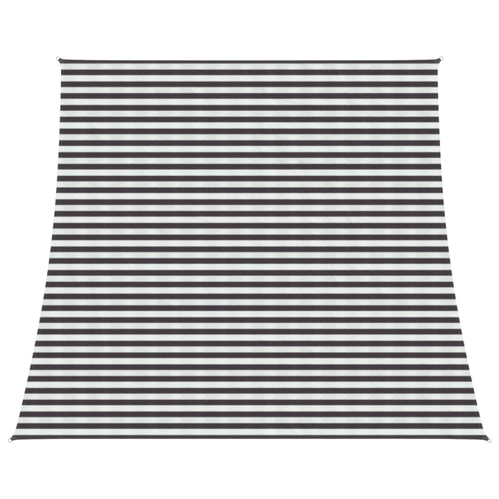 Solsejl Anthracit og hvid 4 / 5 x 4 m HDPE