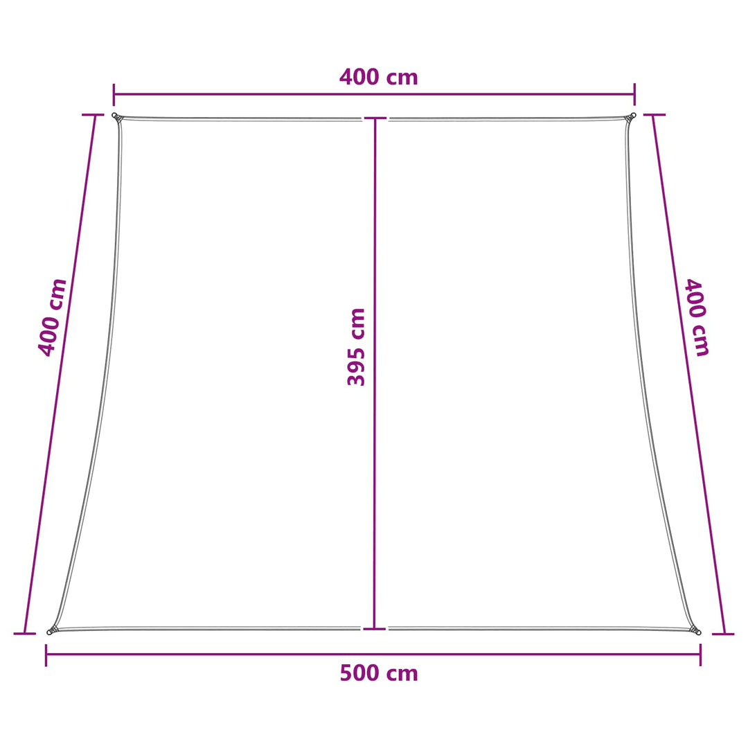 Solsejl Blå og Hvid 4 / 5 x 4 m HDPE