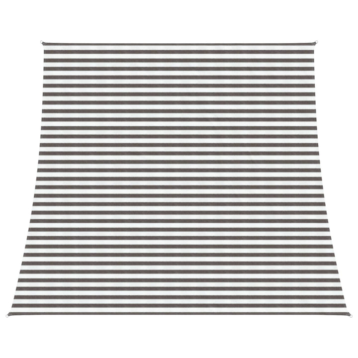 Solsejl Lys Grå og Hvid 4 / 5 x 4 m HDPE