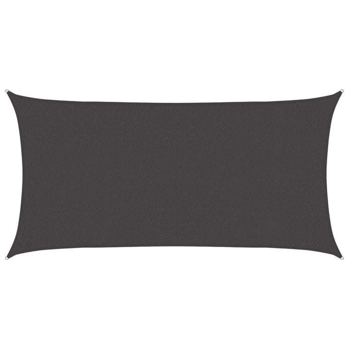 Solsejl Antracit 2,5 x 6 m HDPE
