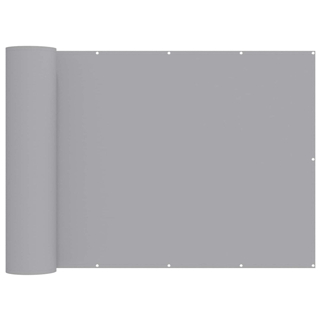 Balkon Afskærmning 150 x 700 cm Stof med PU-belægning Lysegrå