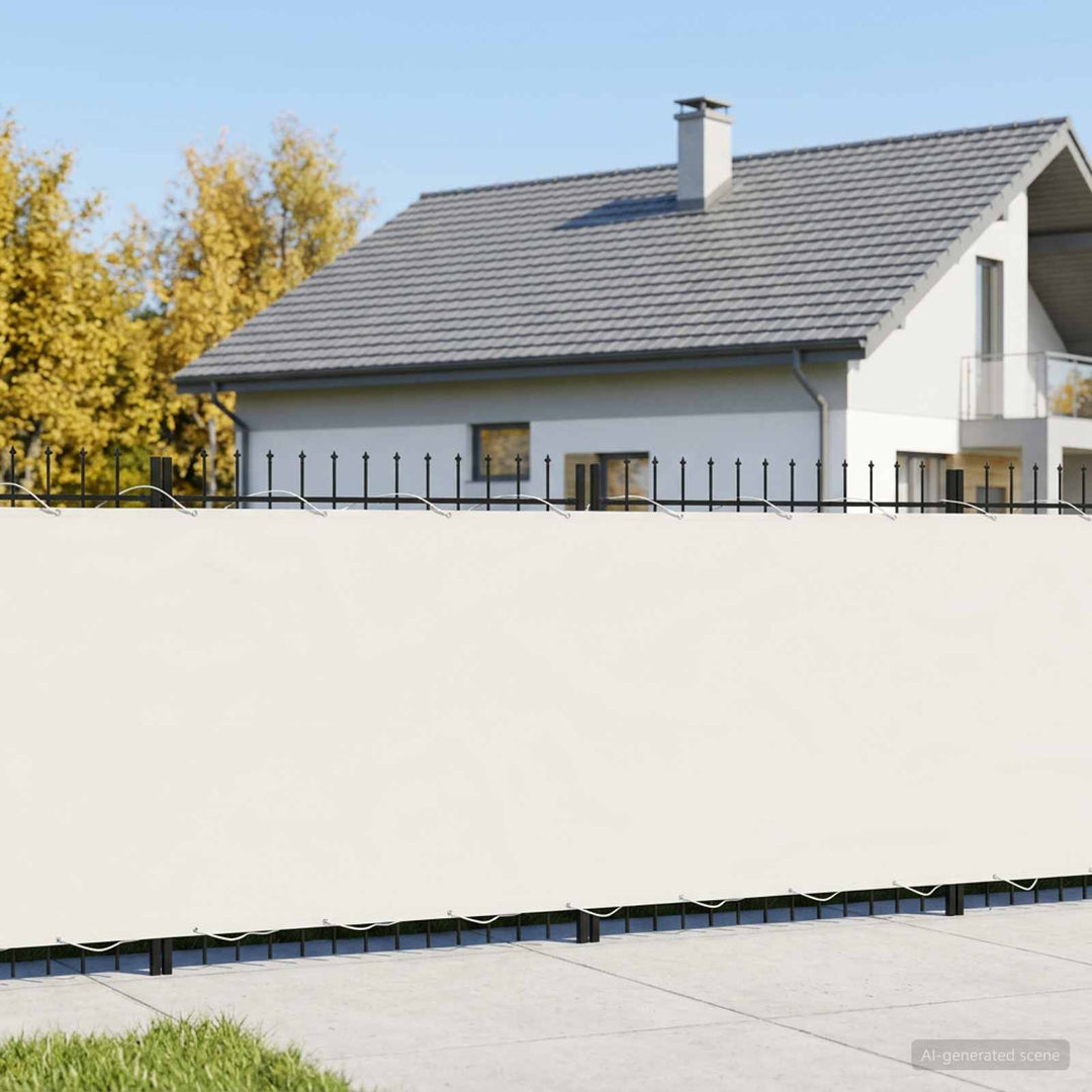 Balkon Afskærmning 180 x 800 cm Stof med PU-belægning Hvid