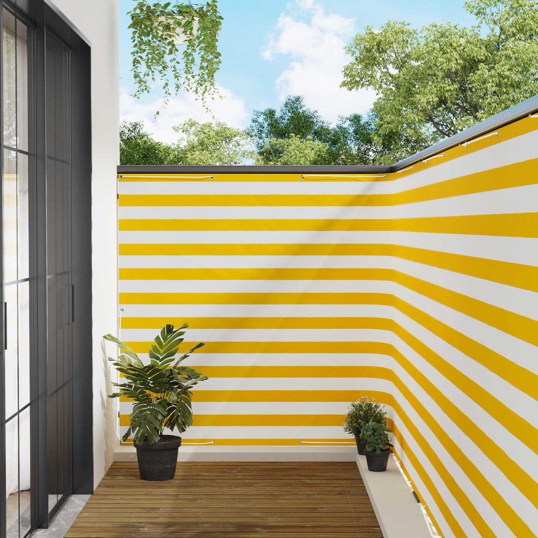 Balkon Afskærmning 150 x 1000 cm Stof med PU-belægning