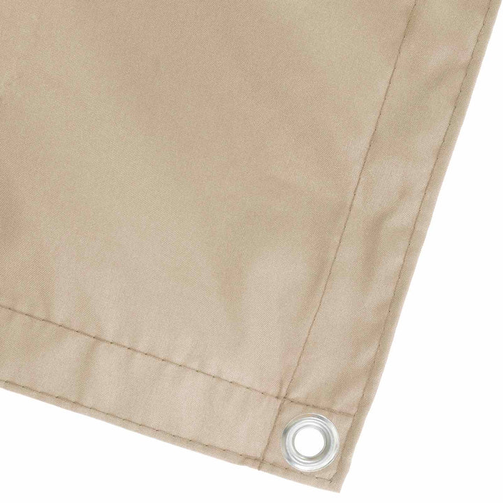 Balkon Afskærmning 150 x 400 cm Stof med PU-belægning Beige