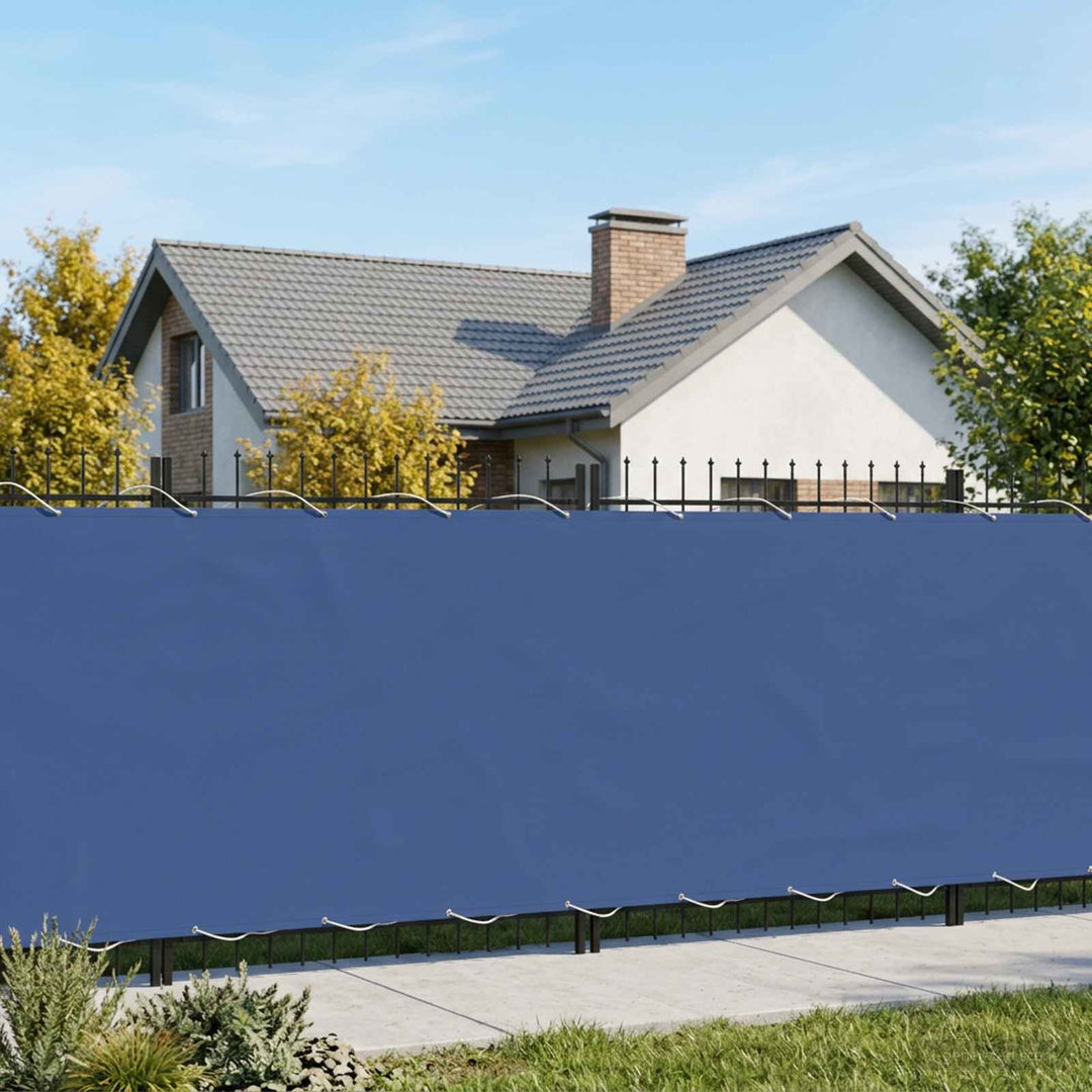 Balkon Afskærmning 200 x 800 cm Stof med PU-belægning Blå