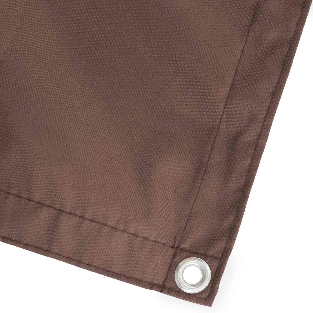 Balkon Afskærmning 150 x 700 cm Stof med PU-belægning Brun