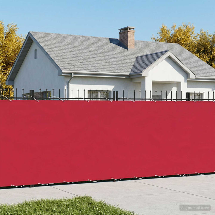 Balkon Afskærmning 150 x 1000 cm Stof med PU-belægning Bordeaux