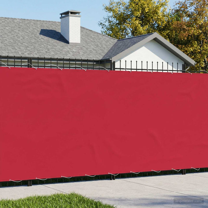 Balkon Afskærmning 180 x 600 cm Stof med PU-belægning Bordeaux