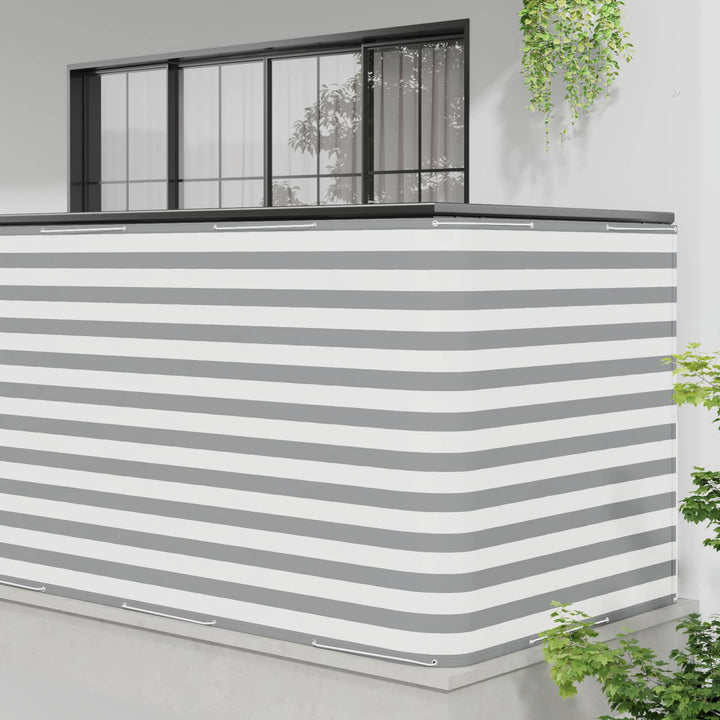 Balkon Afskærmning 150 x 600 cm Stof med PU-belægning