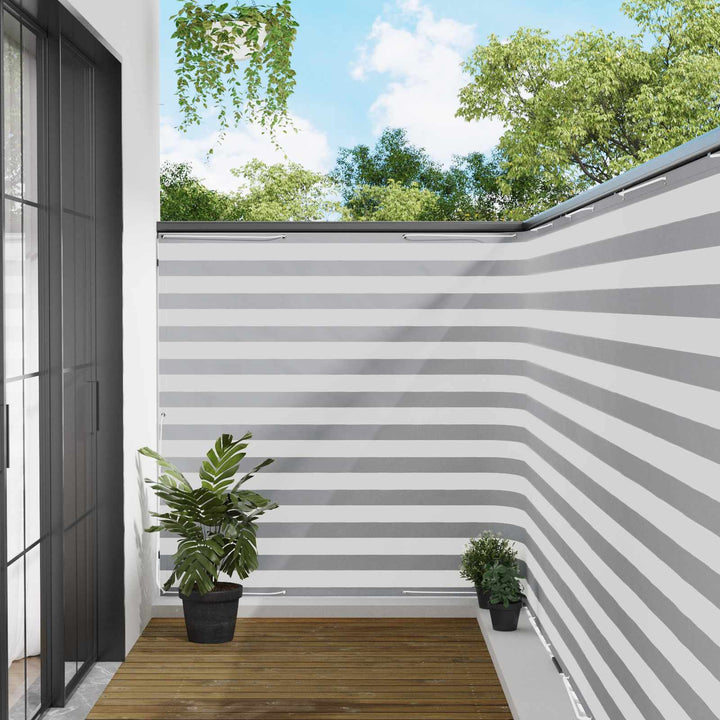 Balkon Afskærmning 150 x 800 cm Stof med PU-belægning