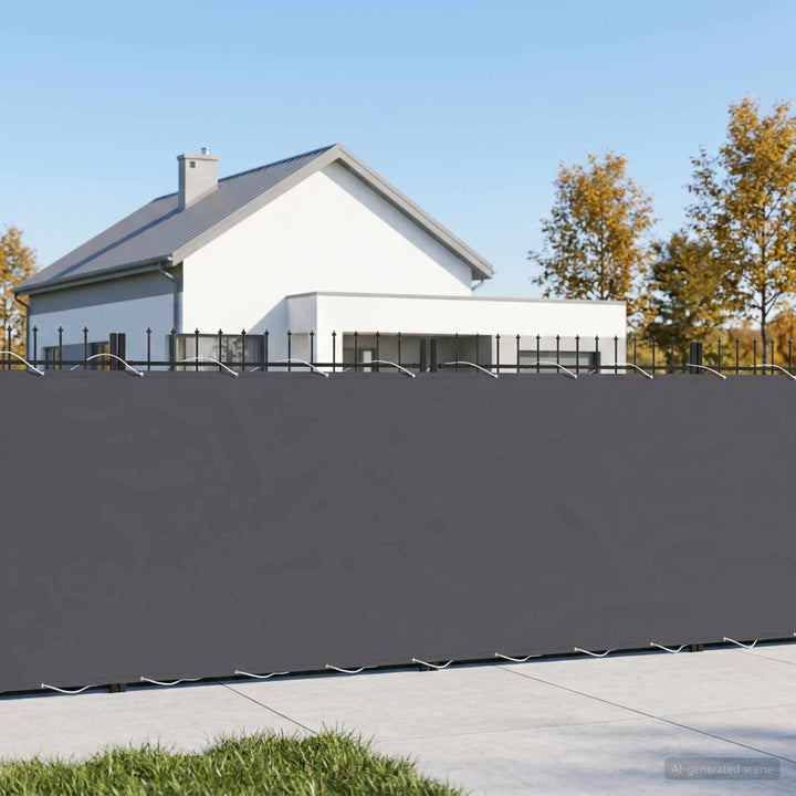 Balkon Afskærmning 1,2 x 25 m Stof med PU-belægning Antracit