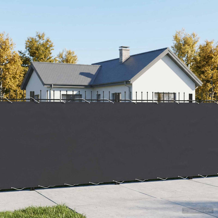Balkon Afskærmning 1,2 x 25 m Stof med PU-belægning Sort
