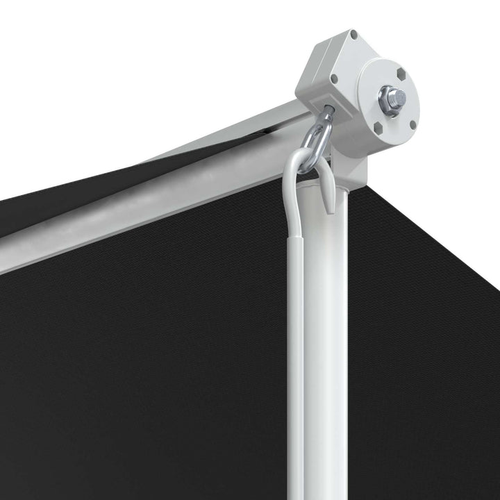 Fritstående markise 4 × 3 m Polyester Antracit