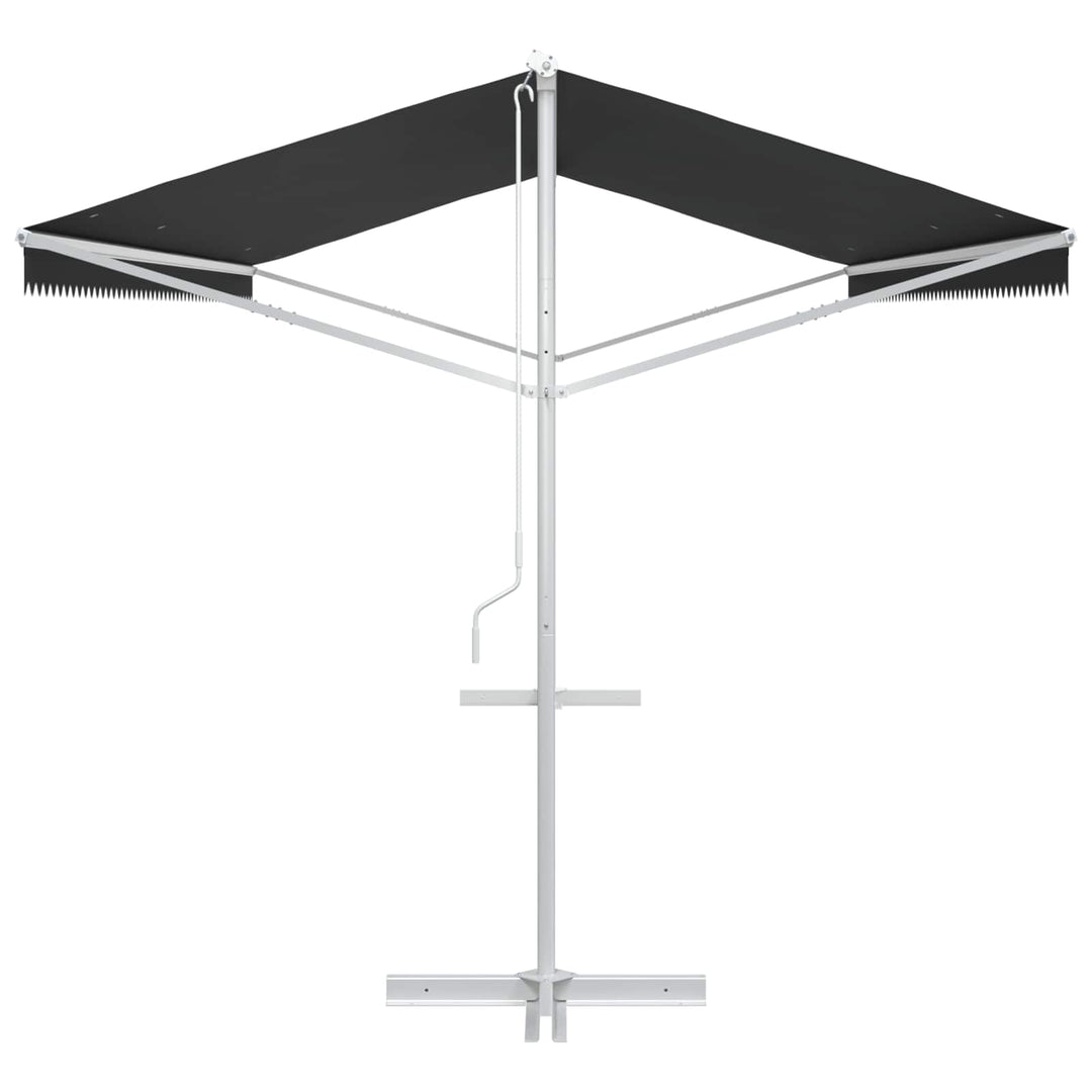 Fritstående markise Antracit 6 x 3 m Polyester