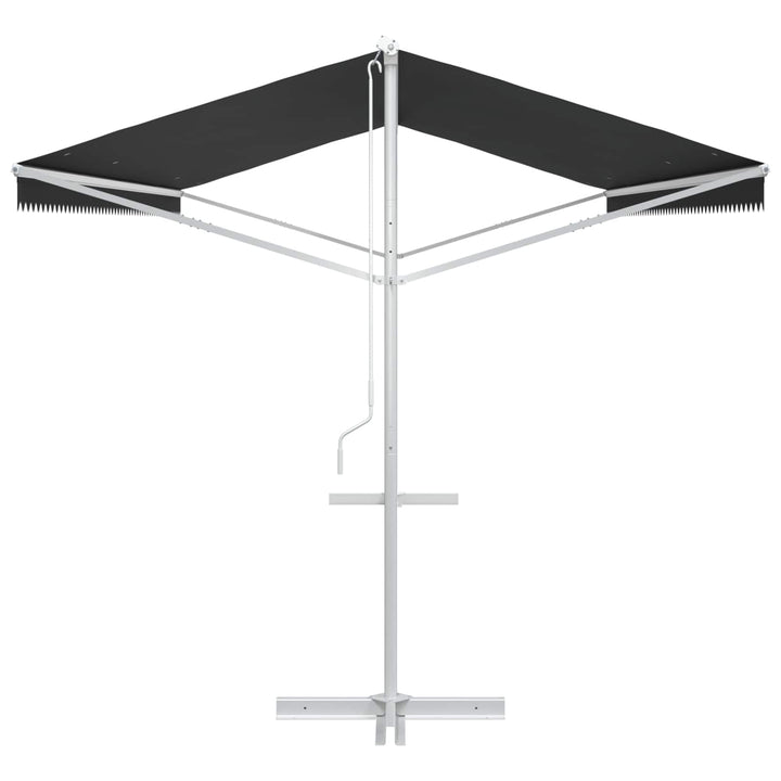 Fritstående markise Antracit 6 x 3 m Polyester