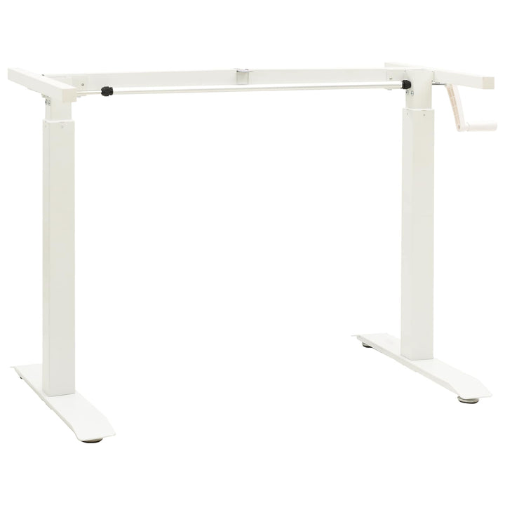 Bord med opbevaring Hvid og Naturlig 140 x 60 cm Massivt Eg Træ
