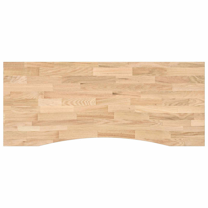 Bord med opbevaring Sort og naturlig 120 x 60 cm Massivt Eg Træ
