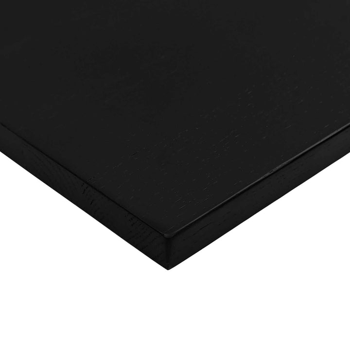Bord Sort og Mørkebrunt 120 x 60 cm Massivt Eg Træ