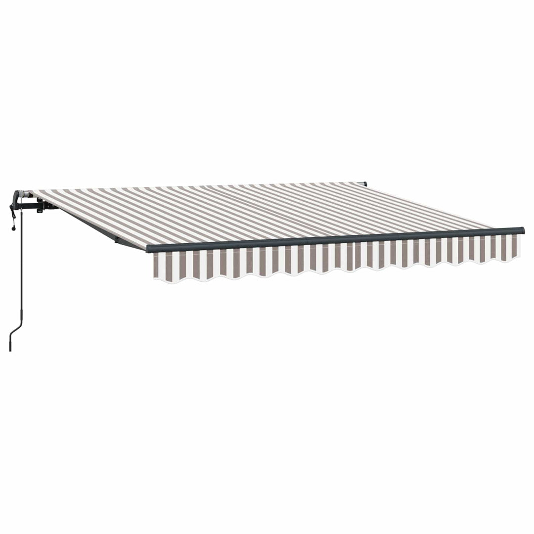 Utrækkelig Markise Lys Grå og Hvid 300 x 250 cm