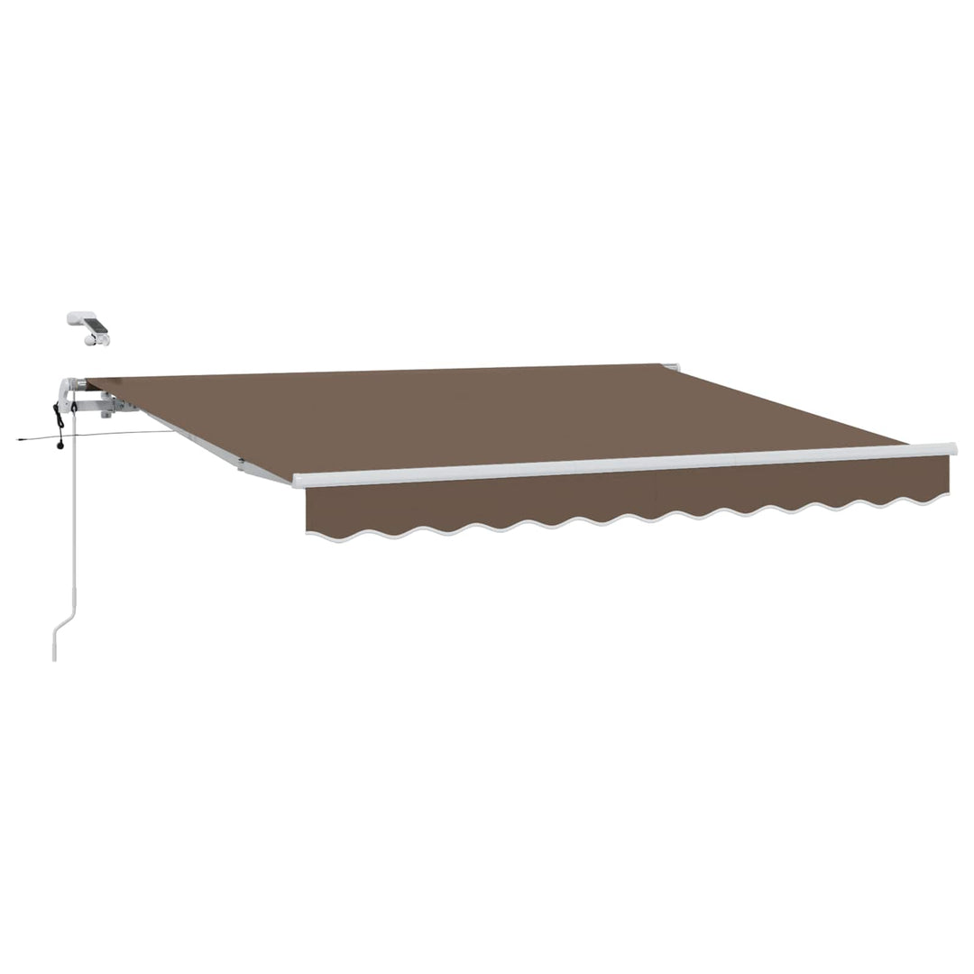 Udtrækkelig markise Gråbrun 400 × 300 cm Polyester
