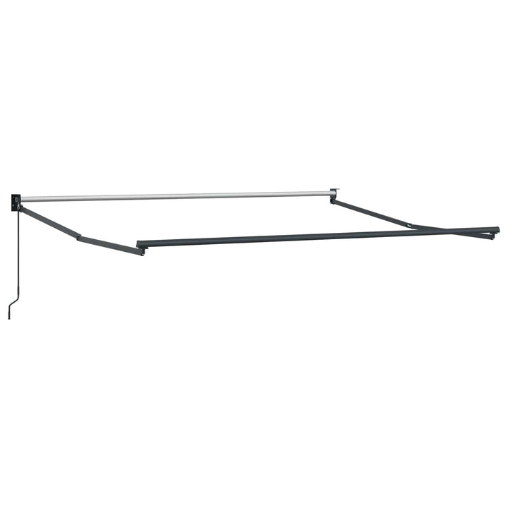 Udtrækkelig markise Gråbrun 4 × 3 m 100% Polyester og Aluminium