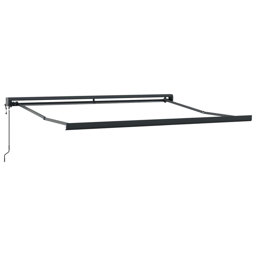 Udtrækkelig markise Sandfarvet 400 × 300 cm Stof og Metal