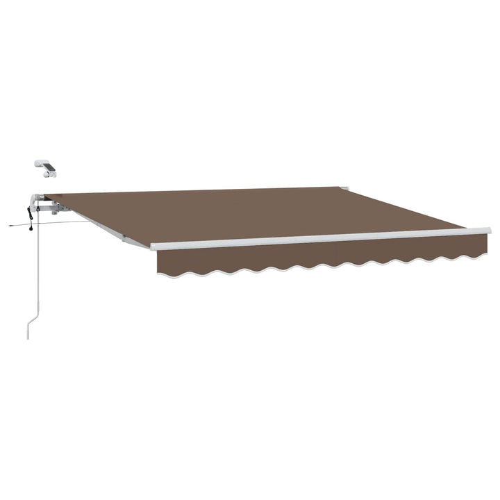 Udtrækkelig markise Gråbrun 450 × 300 cm Polyester
