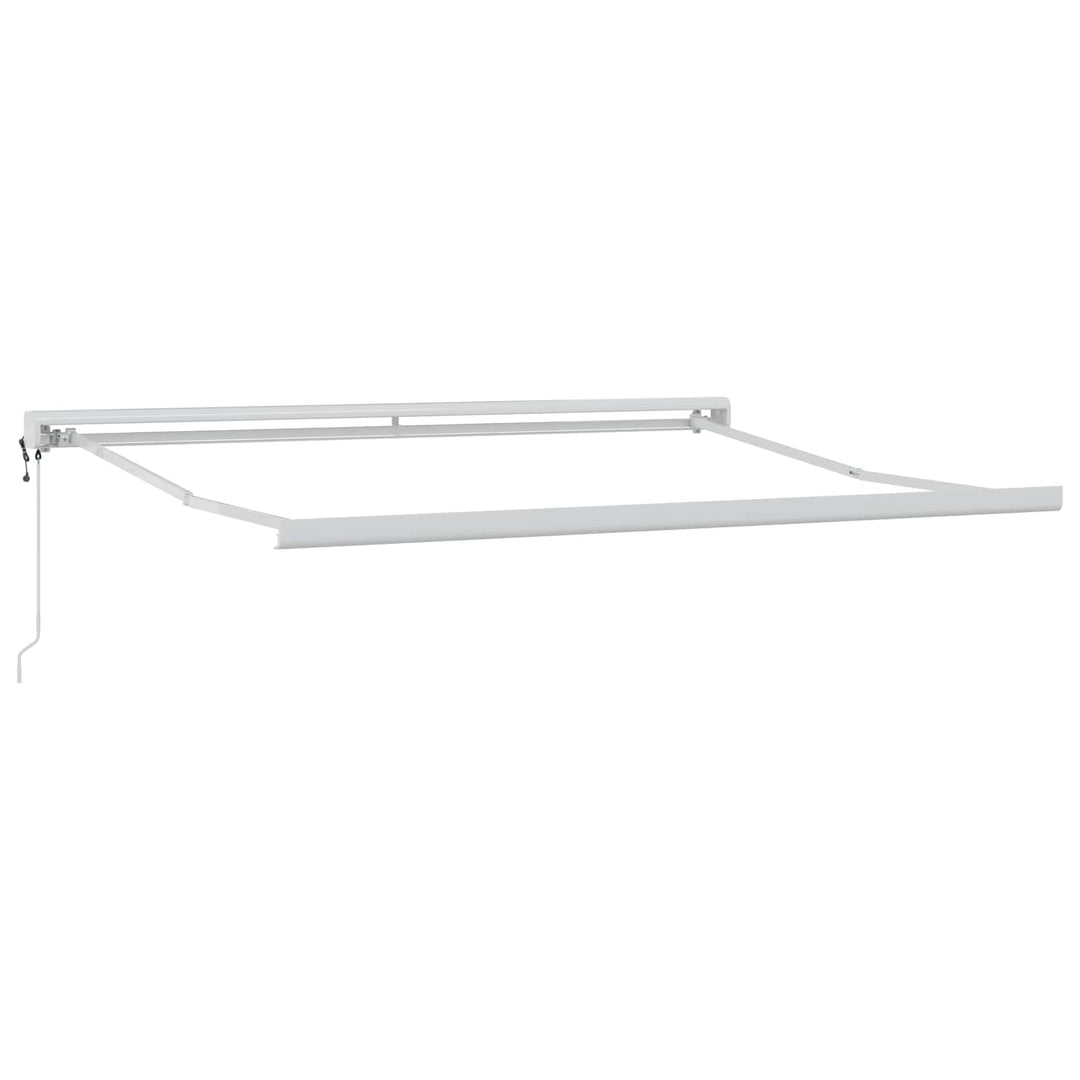 Udtrækkelig markise Sandfarvet 500 × 300 cm Stof og Metal