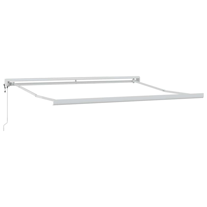 Udtrækkelig markise Sandfarvet 500 × 300 cm Stof og Metal