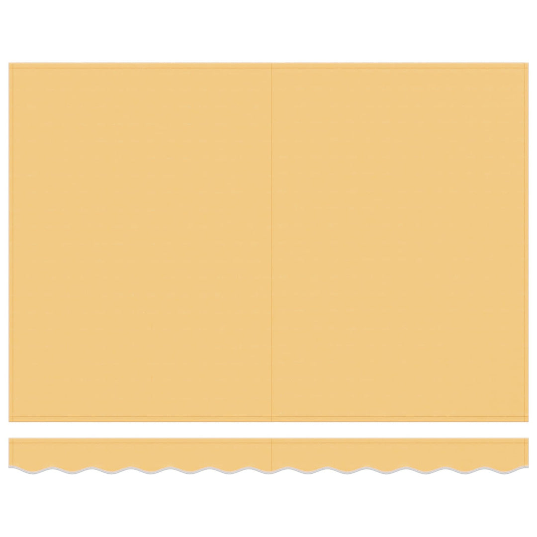 Udtrækkelig markise Sandfarvet 500 × 300 cm Canvas og Aluminium