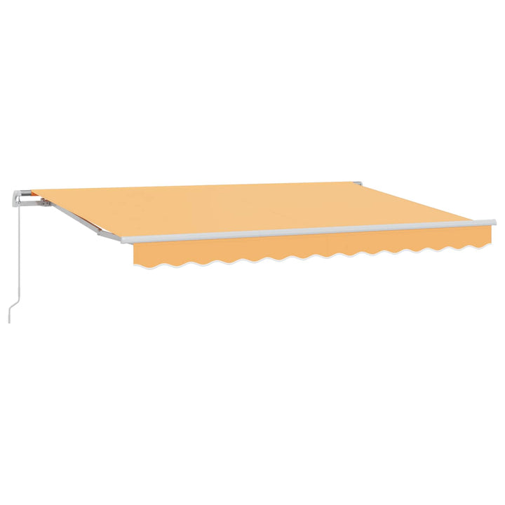 Udtrækkelig markise Sandfarvet 600 cm Polyester og Aluminium