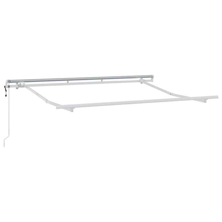 Udtrækkelig markise Gråbrun 600 × 300 cm Stof og aluminium
