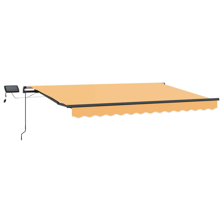 Udtrækkelig markise Sandfarvet 600 × 300 cm Stof og aluminium