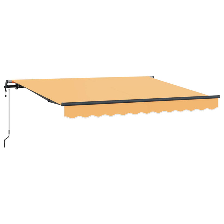 Udtrækkelig markise Sandfarvet 600 × 300 cm Stof og aluminium