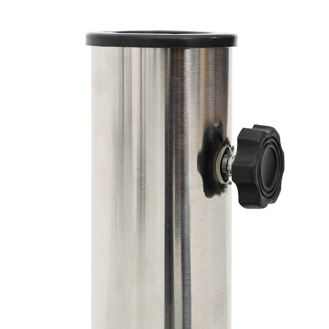 Granitsokkel med hjul til 40-50 mm mast 29 kg Sort