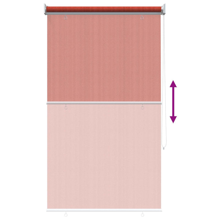 Udendørs rulleskærm 90% UV blok Terracotta 100 x 140 cm HDPE
