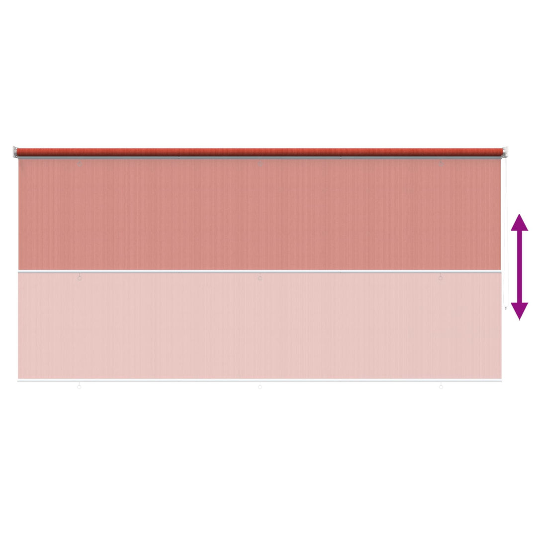 Udendørs rulleskærm 90% UV blok Terracotta 400 x 140 cm HDPE
