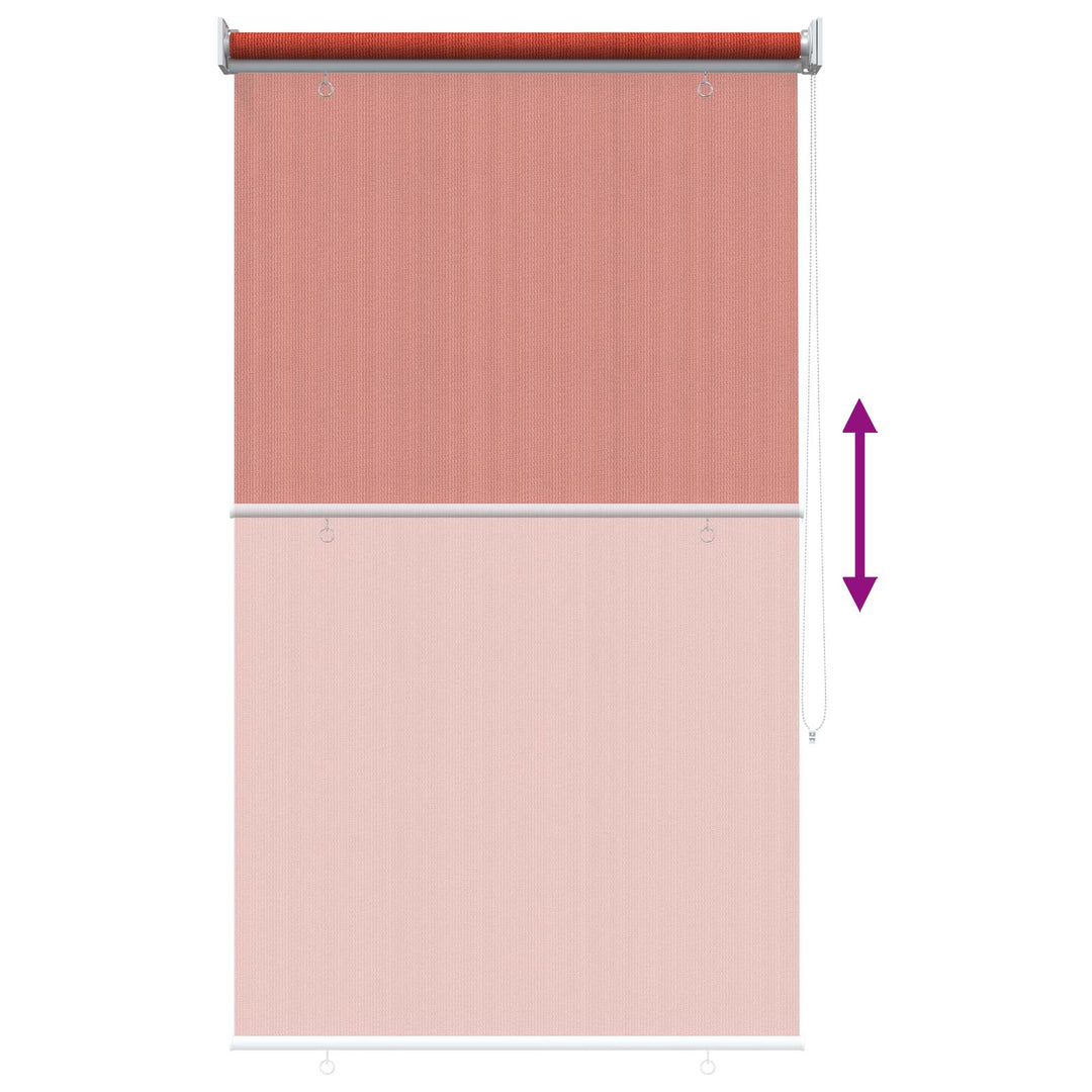 Udendørs rulleskærm 90% UV blok Terracotta 100 x 230 cm HDPE
