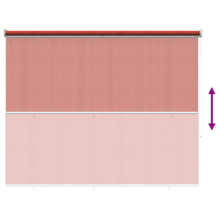 Udendørs rulleskærm 90% UV blok Terracotta 140 x 230 cm HDPE
