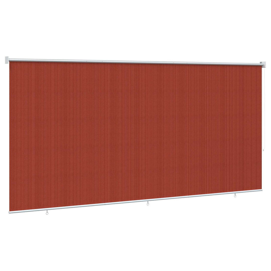 Udendørs rulleskærm 90% UV blok Terracotta 240 x 230 cm HDPE