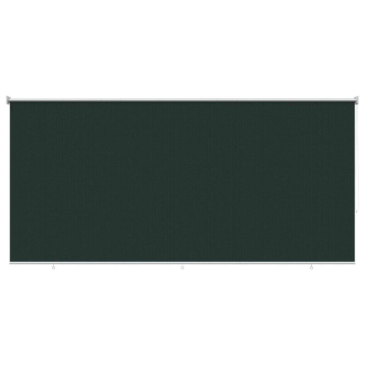 Udendørs rulleskærm 90% UV blok Mørkegrøn 300 x 230 cm HDPE