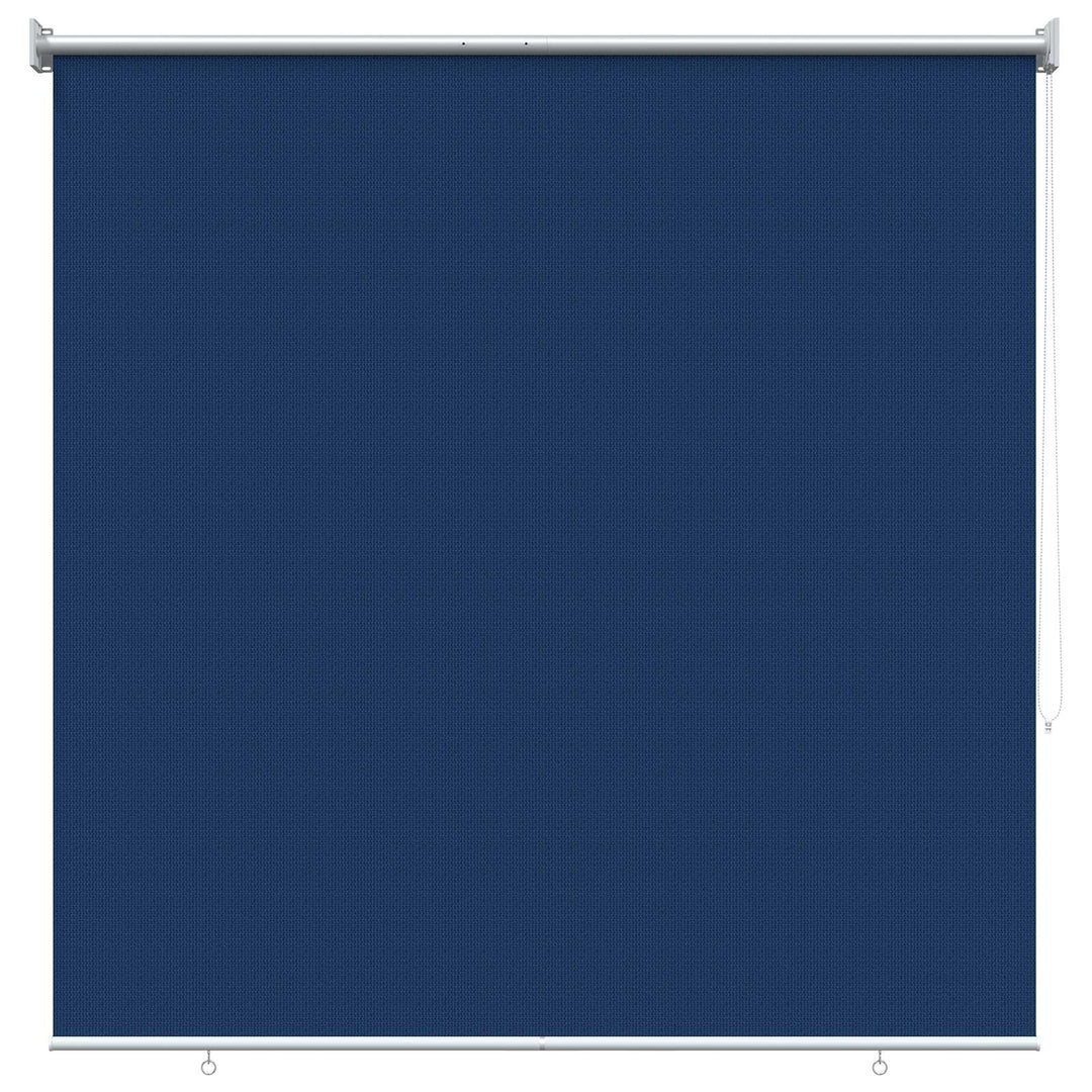 Udendørs rulleskærm 90% UV blok Blå 140 x 140 cm HDPE
