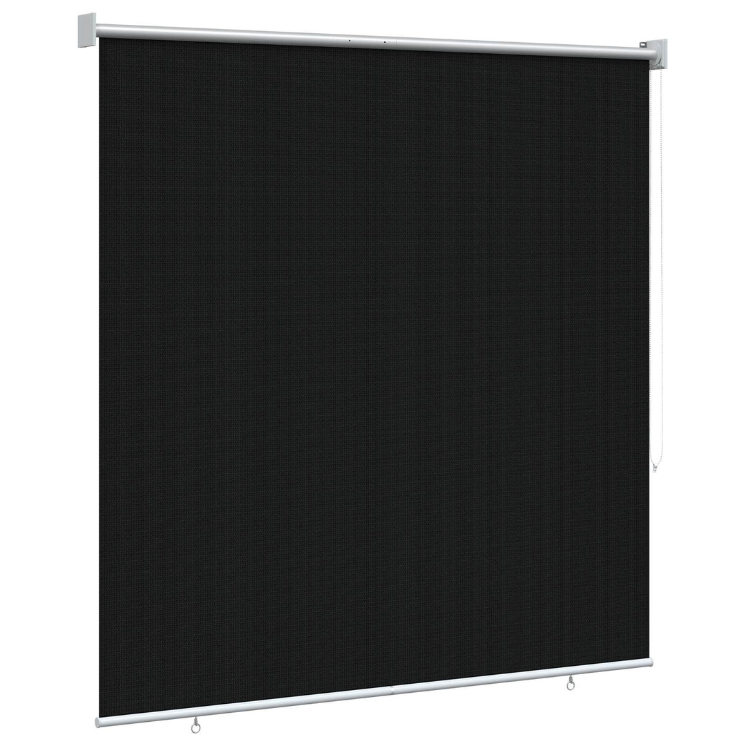 Udendørs rulleskærm 90% UV blok Sort 140 x 140 cm HDPE