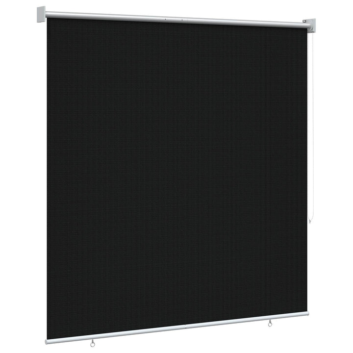 Udendørs rulleskærm 90% UV blok Sort 140 x 140 cm HDPE