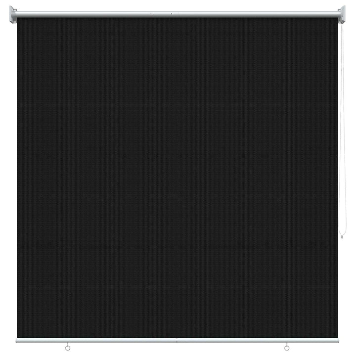 Udendørs rulleskærm 90% UV blok Sort 140 x 140 cm HDPE