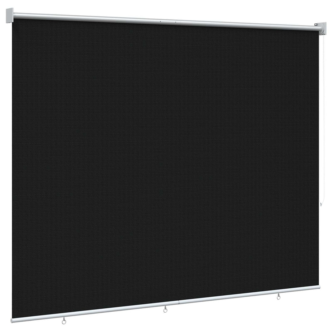 Udendørs rulleskærm 90% UV blok Sort 200 x 140 cm HDPE