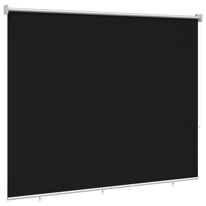 Udendørs rulleskærm 90% UV blok Sort 200 x 140 cm HDPE