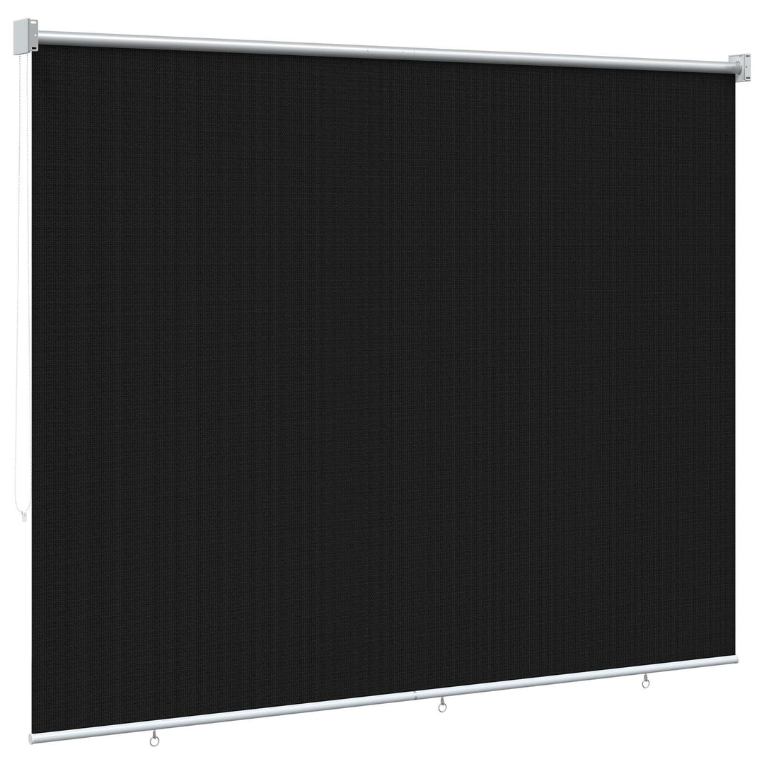 Udendørs rulleskærm 90% UV blok Sort 200 x 140 cm HDPE